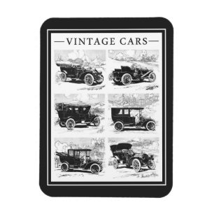 Vintage cars magnet