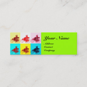 VINTAGE CARS POP ART / AUTO REPAIR AUTOMOTIVE MINI BUSINESS CARD