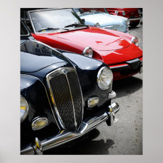 Vintage cars poster
