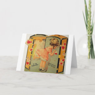Vintage carte de la Saint-Valentin