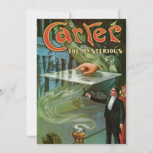 Vintage Carter the Mysterious Magic Poster