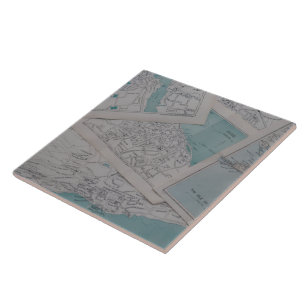 Vintage Cartographer's Dream Decorative Tile