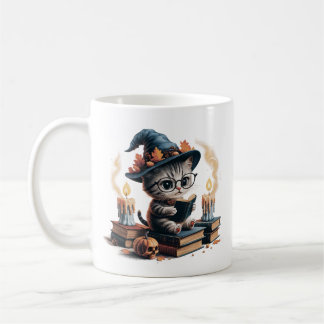 Vintage Cartoon Cat: Gothic, Halloween Vibes Coffee Mug