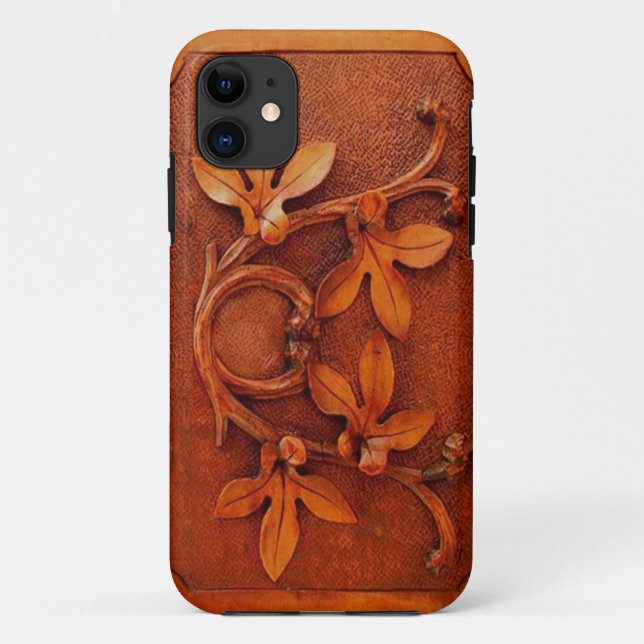 vintage carved wood iphone 5 case (Back)