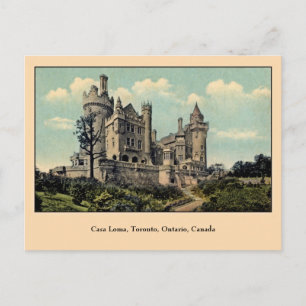Vintage Casa Loma, Toronto, Canada Postcard