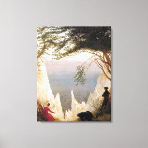 Vintage Caspar Friedrich Chalk Cliffs at Ruegen Canvas Print