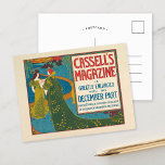 Vintage Cassell's Magazine December 1896 Postcard<br><div class="desc">Cassell’s Magazine; December (1896) | Artwork by Louis Rhead (American,  1857-1926)

Vintage 19th century magazine cover art.

Use the design tools to add custom text or personalize the image.</div>