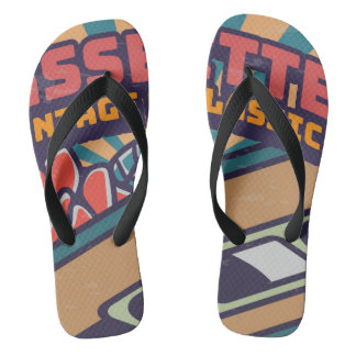 Vintage cassete flip flops