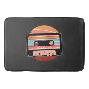 Vintage cassette bath mat