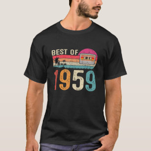 Vintage Cassette Best Of 1959 Born 63Rd Birthday T-Shirt