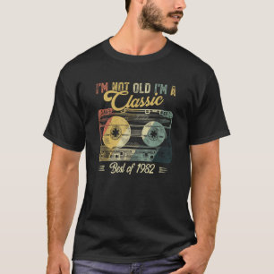 Vintage Cassette Not Old I m A Classic 1982 38th B T-Shirt