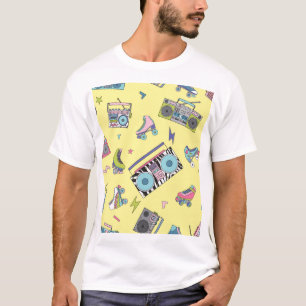 Vintage cassette, roller skates: retro T-Shirt
