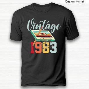 Vintage Cassette Tape Birthday Party 80s 90s T-Shirt