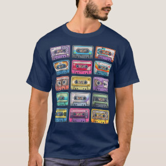 Vintage Cassette Tapes Collection 80's 90's Music  T-Shirt