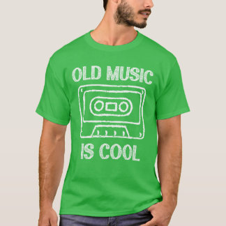 Vintage Cassetteape Old Music is Cool 80s 90s Re g T-Shirt