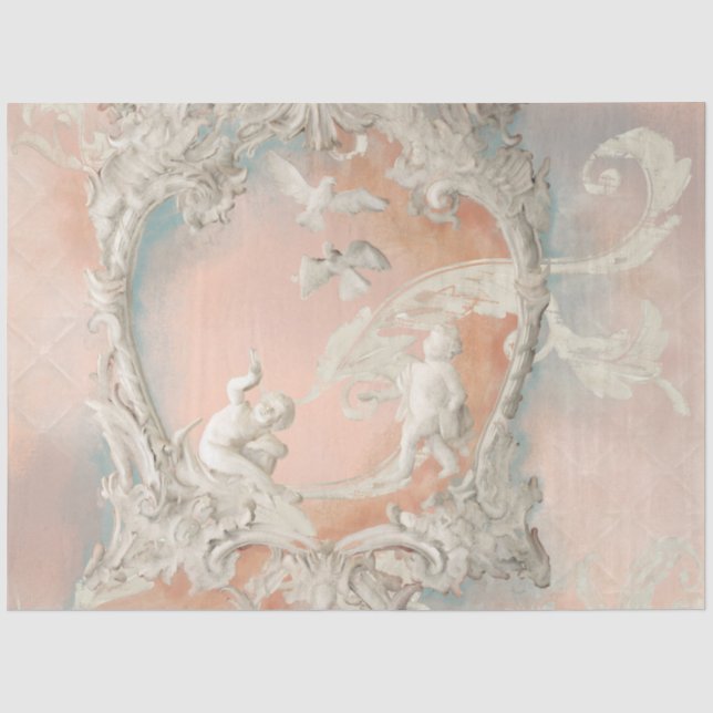 Vintage Castle Baroque Rococo Schloss Augustusburg Tissue Paper (Front)