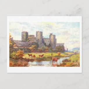 Vintage Castle Conwy  Postcard