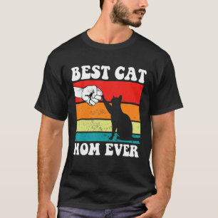 Vintage cat, Best cat mom ever meow with my cat fu T-Shirt