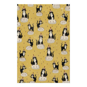 Vintage Cat Birthday  Poster