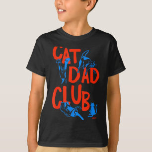 Vintage Cat Dad Club Life Is Better With Cats Funn T-Shirt