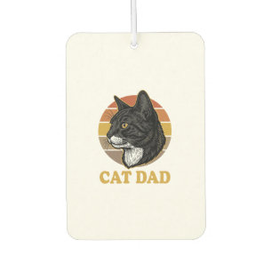 Vintage Cat Dad Retro Cat Lover Shirt Design_1 Air Freshener