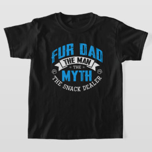 Vintage Cat Dad The Man The Myth Snack Dealer T-Shirt