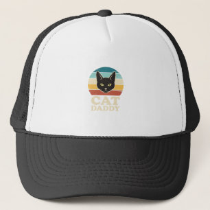 Vintage Cat Daddy Black Cat Retro Sunset Shirt Des Trucker Hat
