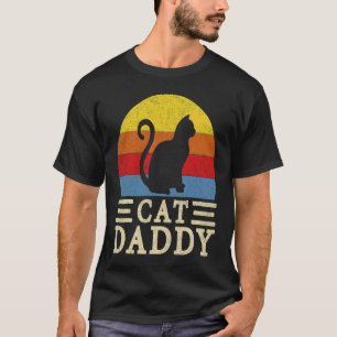 Vintage Cat Daddy Eighties Distressed Style Cat Re T-Shirt
