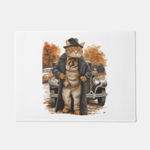 Vintage Cat Elegance Doormat