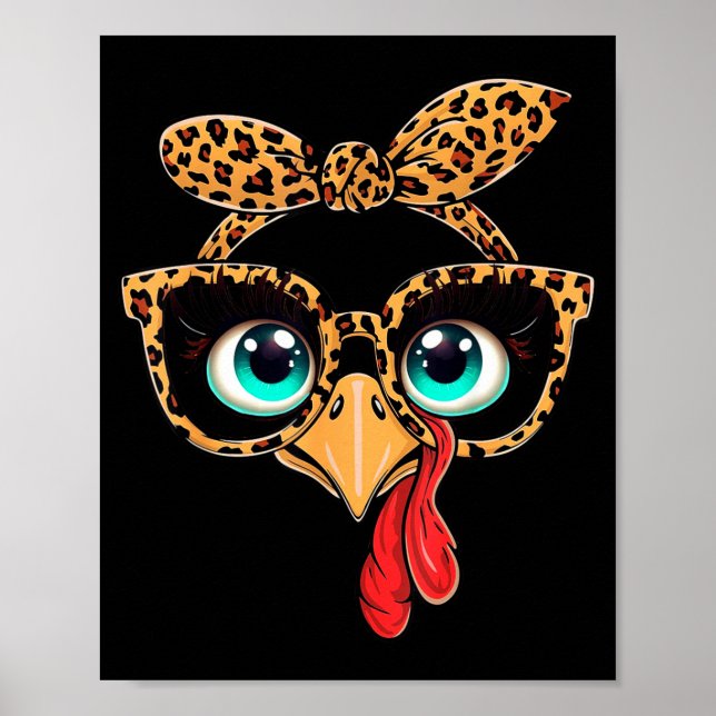 Vintage Cat Gift Store Leopard Print Thanksgiving  (Front)