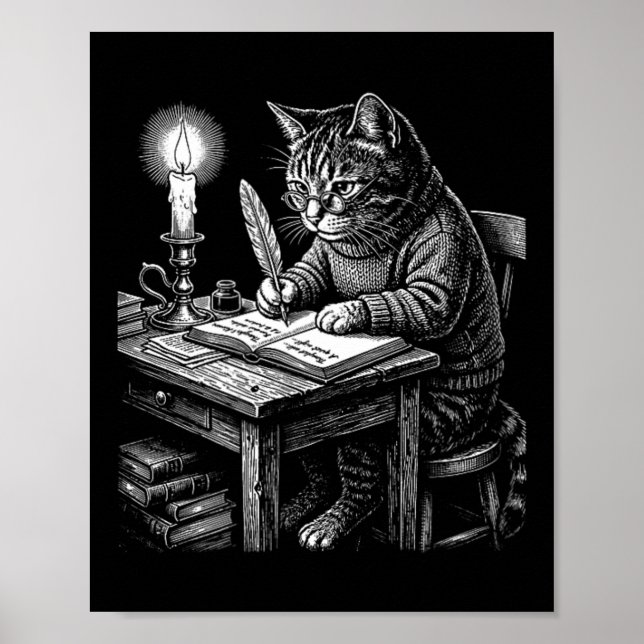 Vintage Cat Journalling Poster (Front)