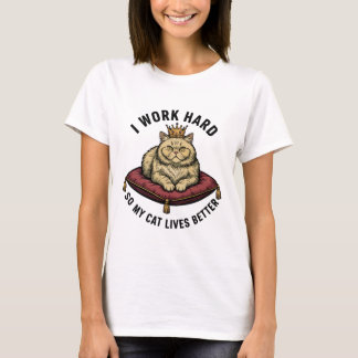Vintage Cat King Funny Cat Lover T-Shirt