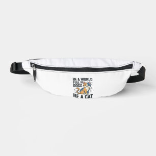 Vintage Cat Lover Be a Cat Graphic Design_1 Fanny Pack