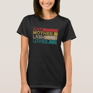 Vintage Cat Mother Lash   Lash Artist Lash Tech T-Shirt