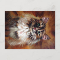 Vintage Cat painting |Cute Cat Design