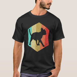 Vintage Cat Retro Cat Silhouette Animal  70s 80s T-Shirt