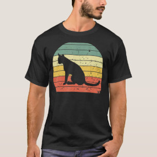 Vintage Cat Retro Cat Silhouette Animal   70s 80s  T-Shirt