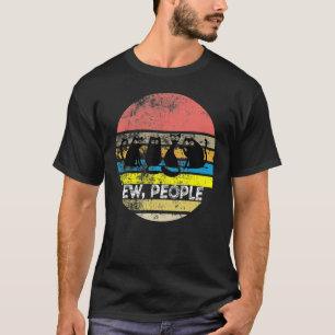 Vintage Cat Retro Style Cat Ew People T-Shirt