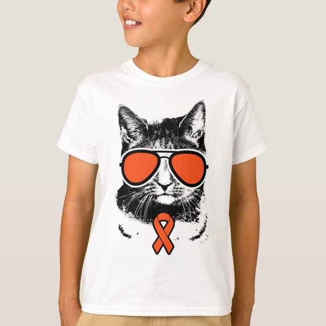 Vintage Cat Rsd Crps Awareness  T-Shirt (Front)
