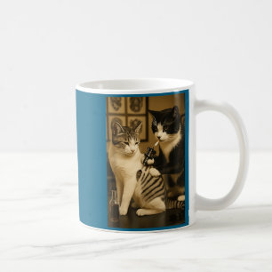 Vintage Cat Smoking Tattoo Inked Kitty Artist Funn Coffee Mug
