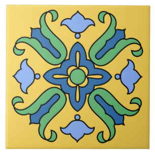 Vintage Catalina Island Ceramic Tile Design