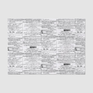 Vintage Catalogue Advertisement Tissue Paper