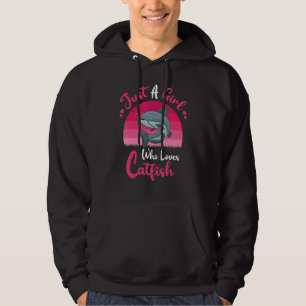 Vintage Catfish Just A Girl Who Loves Catfish Hoodie