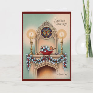 Vintage Catholic Christmas Holy Family Nativity Card
