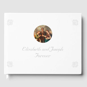 Vintage Catholic Wedding  Guest Book