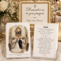 Vintage Catholic Wedding Prayer Holy Trinity