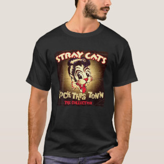 Vintage Cat's Animals Design Arts Stray Music Band T-Shirt