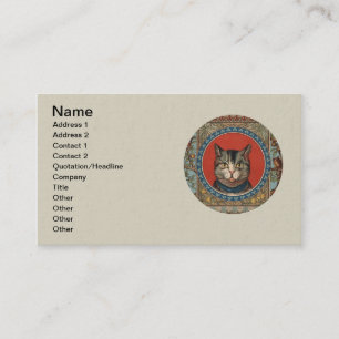 Vintage Cat's Life for Kitty Cat Classic Victorian Business Card