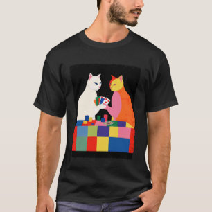 Vintage Cats Playing Poker T-Shirt