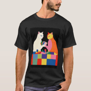 Vintage Cats Playing Poker T-Shirt